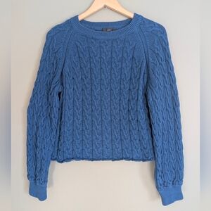 J. Crew Cable Knit Cropped Sweater Size Large